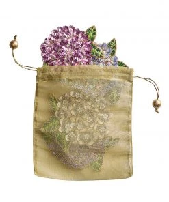 Kim Seybert Hydrangea Drink Coasters In Multi, Set Of 4 In A Gift Bag