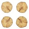 Kim Seybert Woodland Drink Coasters In Natural & Brown, Set Of 4 In A Gift Box
