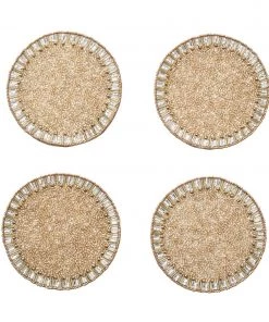 Kim Seybert Bevel Drink Coasters, Set Of 4 In A Gift Box