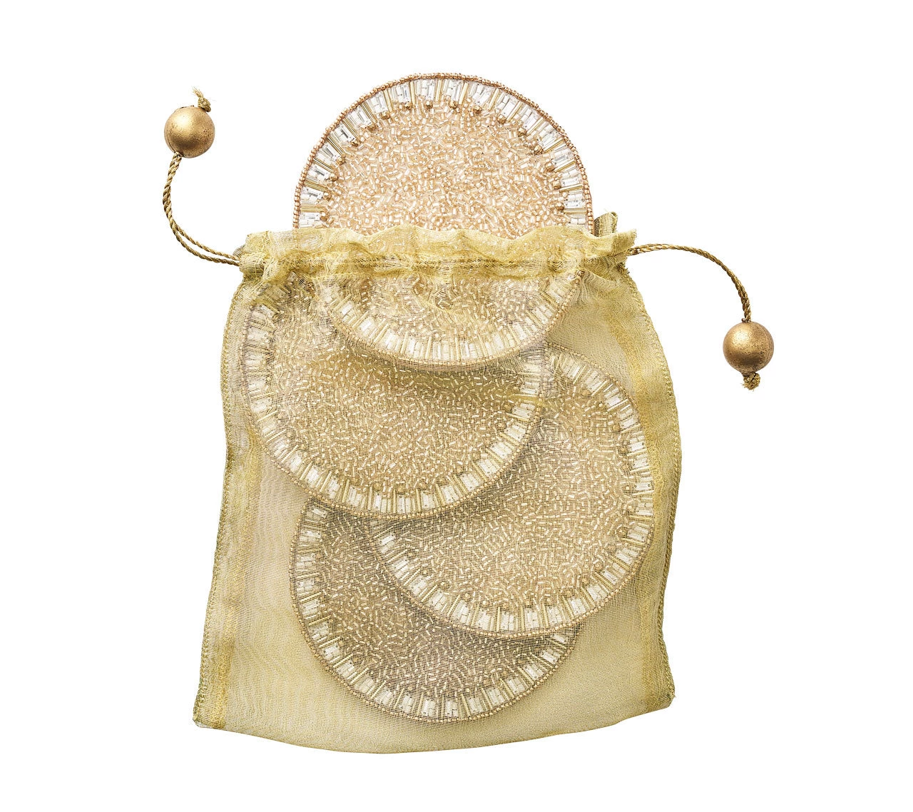 Kim Seybert Bevel Drink Coasters, Set Of 4 In A Gift Box