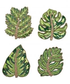 Kim Seybert Laurel Drink Coasters, Set Of 4 In A Gift Bag