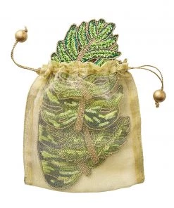 Kim Seybert Laurel Drink Coasters, Set Of 4 In A Gift Bag