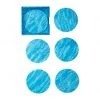 Kim Seybert Mirage Drink Coasters In Aqua, Set Of 6 In A Caddy
