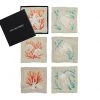 Kim Seybert Cozumel Cocktail Napkins In Natural & Multi, Set Of 6 In A Gift Box