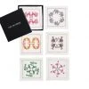 Kim Seybert Menagerie Cocktail Napkins In Multi, Set Of 6 In A Gift Box