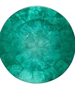 Kim Seybert Round Ombre Capiz Placemat In Azure, Set Of 4