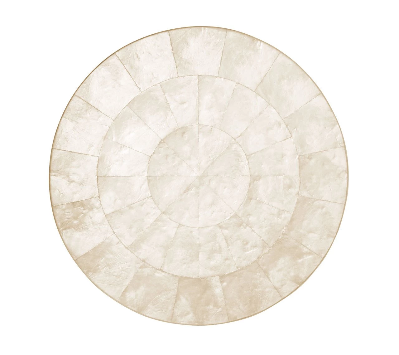 Kim Seybert Round Capiz Placemat In Natural, Set Of 4 Placemats
