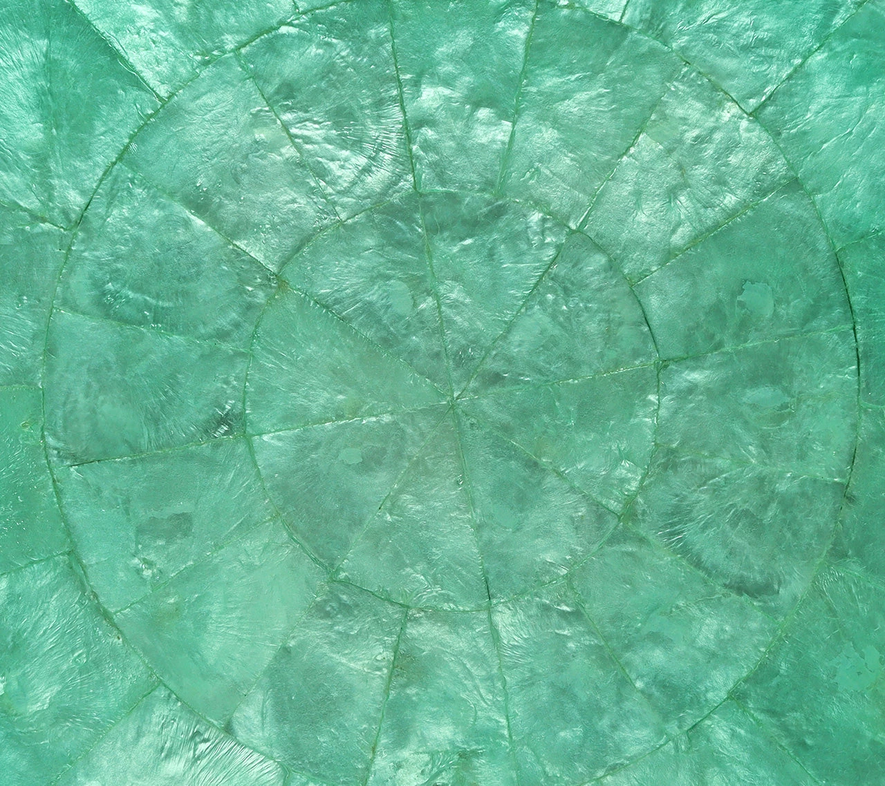 Kim Seybert Round Capiz Placemat In Ocean, Set Of 4