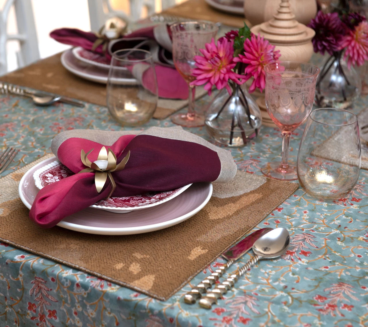 Kim Seybert Tablecloths Linda Tablecloth In Multi