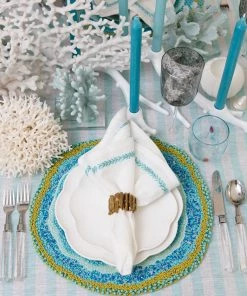 Kim Seybert Dinnerware/Barware Gala Tumbler In Seafoam, Set Of 4