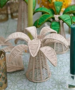 Kim Seybert Palm Tree In Natural, Small Home Decor