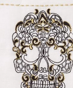 Kim Seybert Catrina Cocktail Napkins In White & Multi, Set Of 6 In A Gift Box