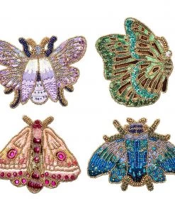 Kim Seybert Pheromone Drink Coasters In Multi, Set Of 4 In A Gift Bag