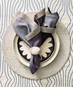 Kim Seybert Napkins Dip Dye Napkin In Gray & Black, Set Of 4