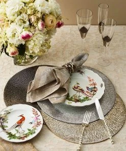 Kim Seybert Flux Napkin Ring In Silver, Set Of 4 Napkin Rings