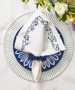 Kim Seybert Placemats Spoke Placemat In White, Set Of 4