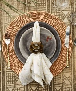 Kim Seybert Wood Round Placemat In Natural, Set Of 4 Placemats