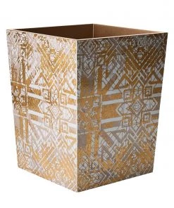 Kim Seybert Home Decor Distressed Waste Basket