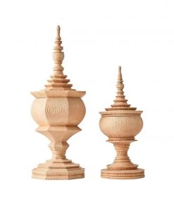 Kim Seybert Home Decor Decor Totem In Natural, Set Of 2 In A Box