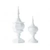 Kim Seybert Decor Totem In White, Set Of 2 In A Box Home Decor