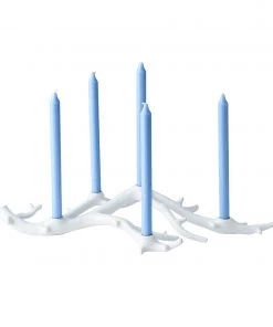 Kim Seybert Aspen Candle Holder In White