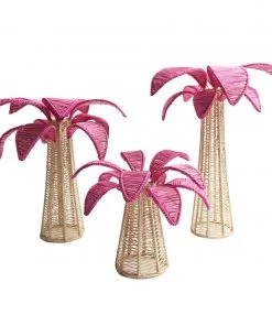 Kim Seybert Home Decor Palm Tree In Pink, Medium