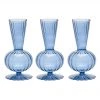 Kim Seybert Tess Bud Vase In Cadet, Set Of 3 In A Box