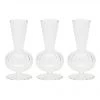 Kim Seybert, Inc. Tess Bud Vase In Clear, Set Of 3 In A Box