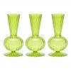 Kim Seybert Tess Bud Vase In Green, Set Of 3 In A Box Home Decor