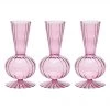 Kim Seybert Home Decor Tess Bud Vase In Lavender, Set Of 3 In A Box