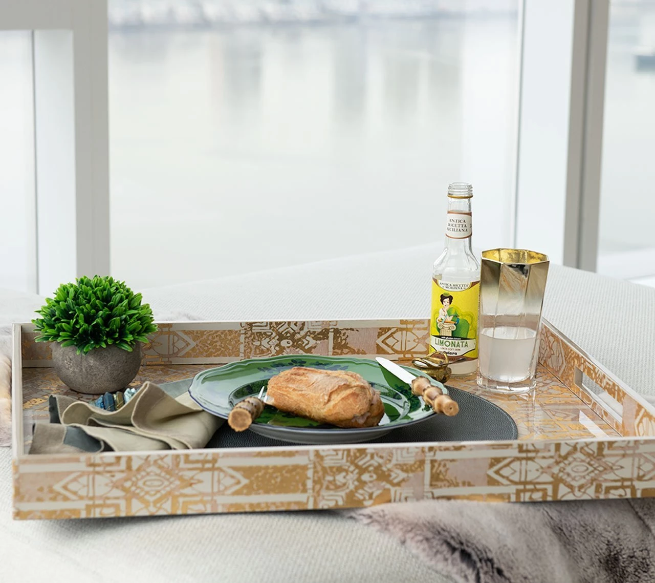 Kim Seybert Home Decor Topiary Jardin, Set Of 2 In A Box