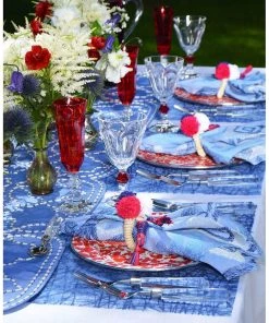 Kim Seybert Tangle Placemat In Blue, Set Of 12 In A Poly Bag Placemats