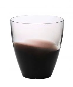 Kim Seybert Glassware Vague Double Old Fashioned In Smoke, Set Of 4