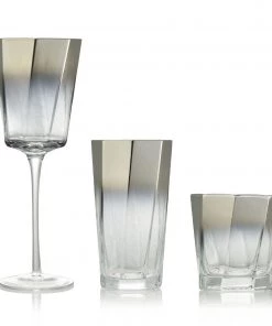 Kim Seybert Helix Goblet In Silver, Set Of 4
