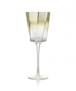 Kim Seybert Helix Goblet In Gold, Set Of 4 Glassware