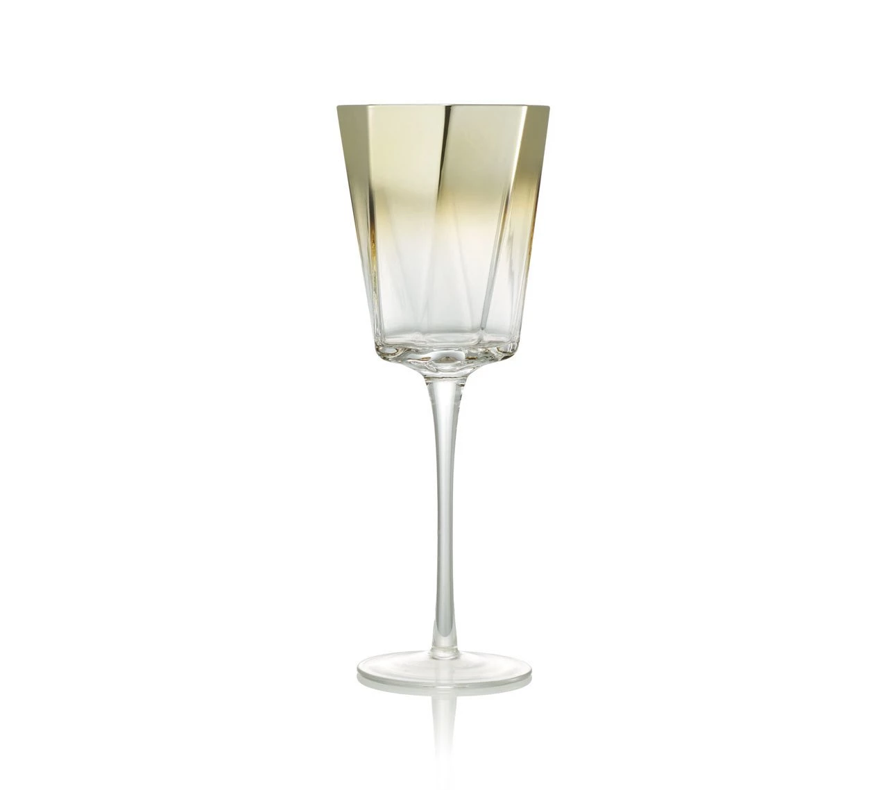 Kim Seybert Helix Goblet In Gold, Set Of 4 Glassware