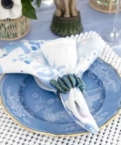 Kim Seybert Oriente Italiano Salad Plate, Pervinca, Set Of 2 Dinnerware/Barware