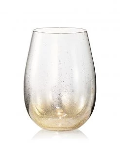 Kim Seybert Glassware Orion Tumbler Glass In Gold, Set Of 4