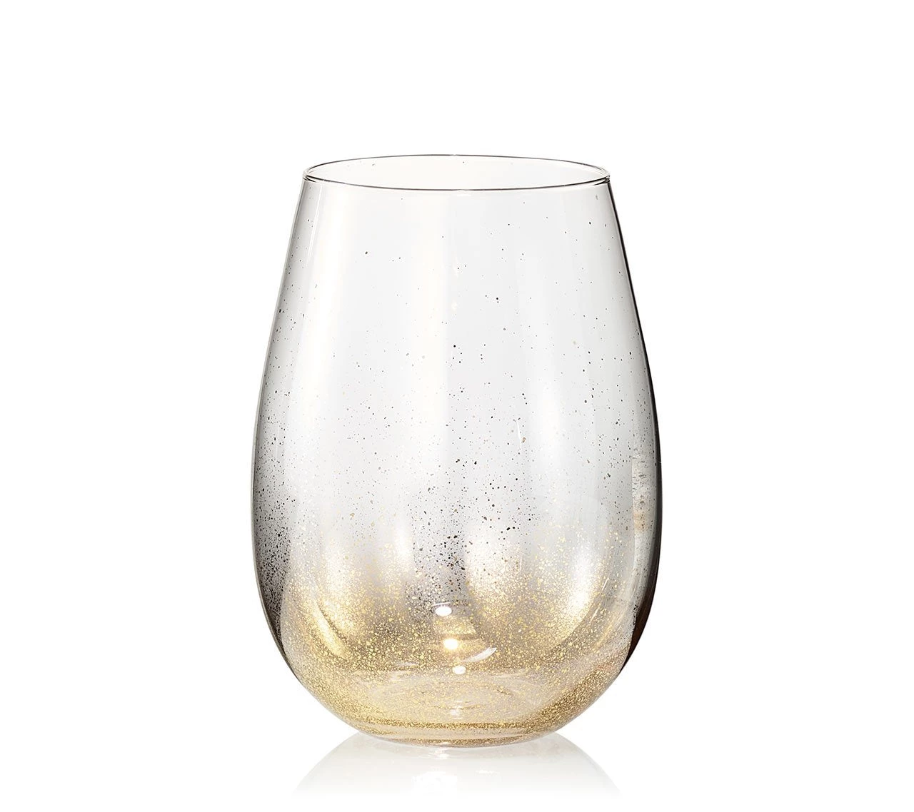 Kim Seybert Glassware Orion Tumbler Glass In Gold, Set Of 4