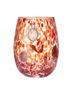 Kim Seybert Glassware Gala Tumbler In Orange, Set Of 4