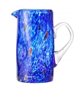 Kim Seybert Glassware Gala Pitcher In Blue