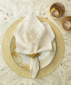 Kim Seybert Glam Knot Napkin Ring In Gold, Set Of 4