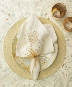 Kim Seybert Placemats Dart Reversible Placemat In Gold & Silver, Set Of 4