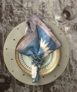 Kim Seybert Napkin Rings Brilliant Napkin Ring In Midnight & Silver, Set Of 4