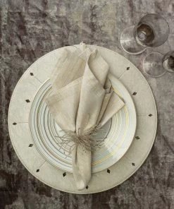 Kim Seybert Dart Reversible Placemat In Gray & Beige, Set Of 4