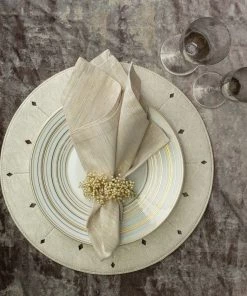 Kim Seybert Napkin Rings Spray Napkin Ring In Pearl, Set Of 4