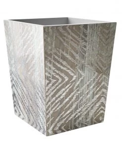 Kim Seybert Zebra Waste Basket Home Decor