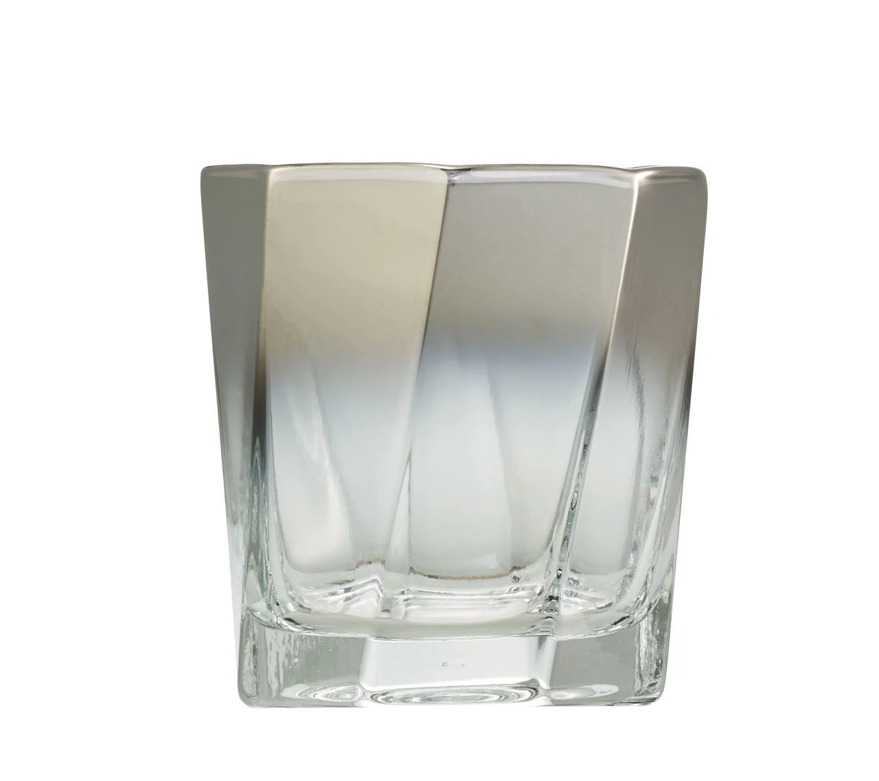 Kim Seybert Helix Double Old Fashioned In Silver, Set Of 4 Glassware