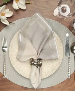 Kim Seybert Placemats Oval Shagreen Placemat In Elephant, Set Of 4