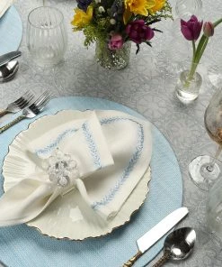 Kim Seybert Provence Tablecloth In Periwinkle